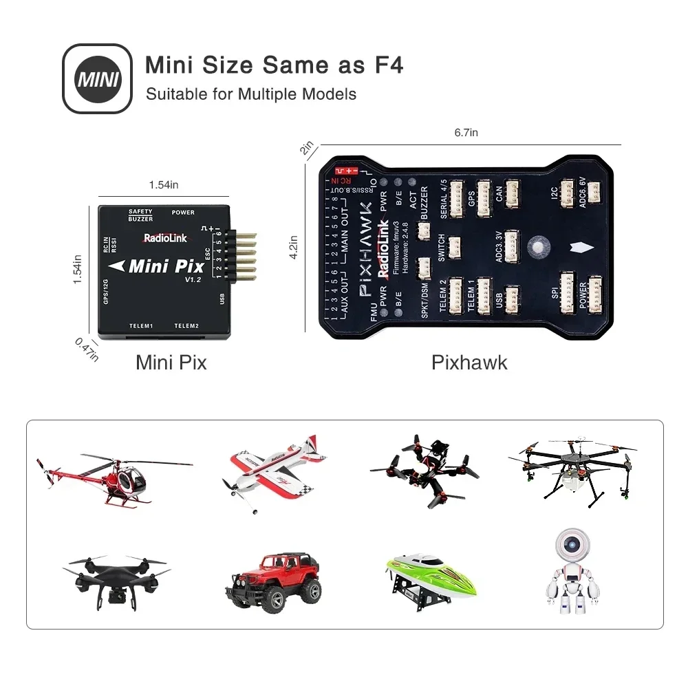 Radiolink Nowy Mini PIX V1.2 K – Drone Racing Flight Controller recenzja i cena
